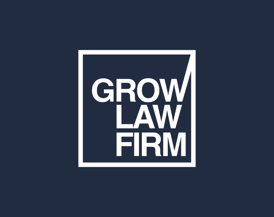 Grow Law Firm Logo on Banner