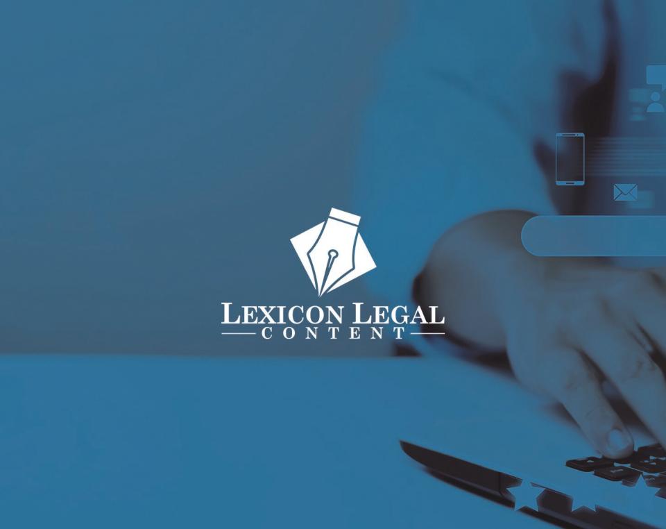 Lexicon Legal Content Logo on Banner