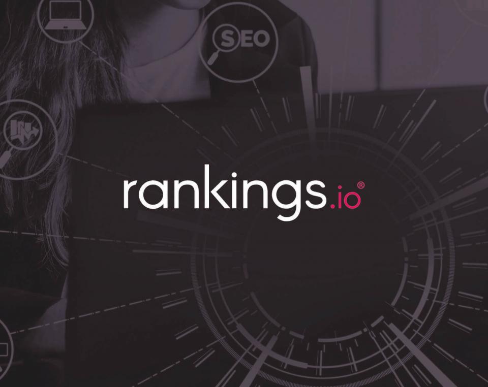 Rankings.io Logo on Banner