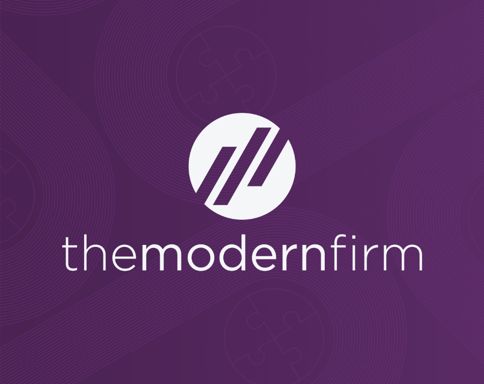 The Modern Firm Logo on Banner
