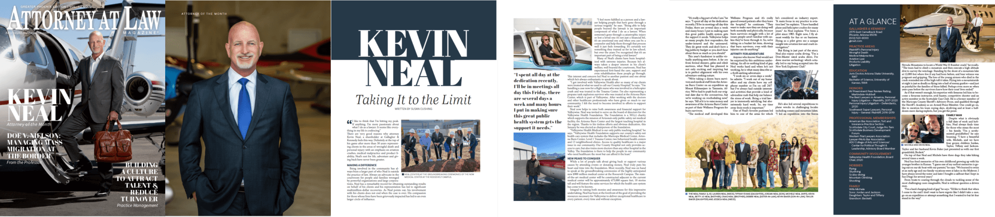 Kevin Neal feature in Attorney at Law Magazine