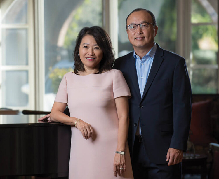 Eugene and Carol Choi, UCI trustees.. Steve Zylius/UCI