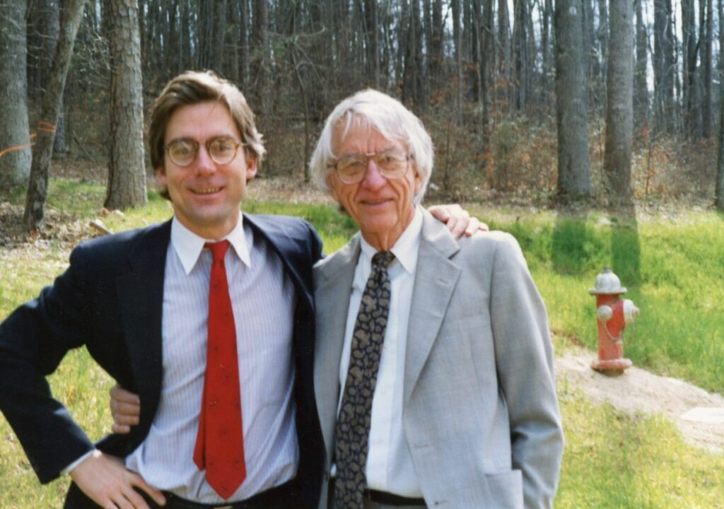 Isaac Thorp with his father, Bill Thorp.