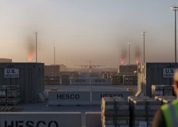 an open burn pit on a military base overseas