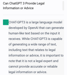 ChatGPT Itself Recommends Against Using it to Create Content