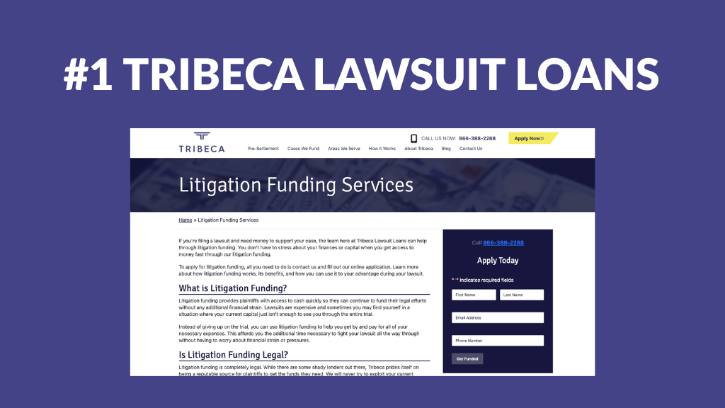 Litigation Finance Company - Tribeca Lawsuit Loans