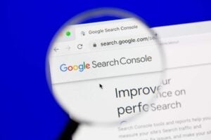 Image focusing on Google Search Console's home page about talking about the 2024 Google Core Update