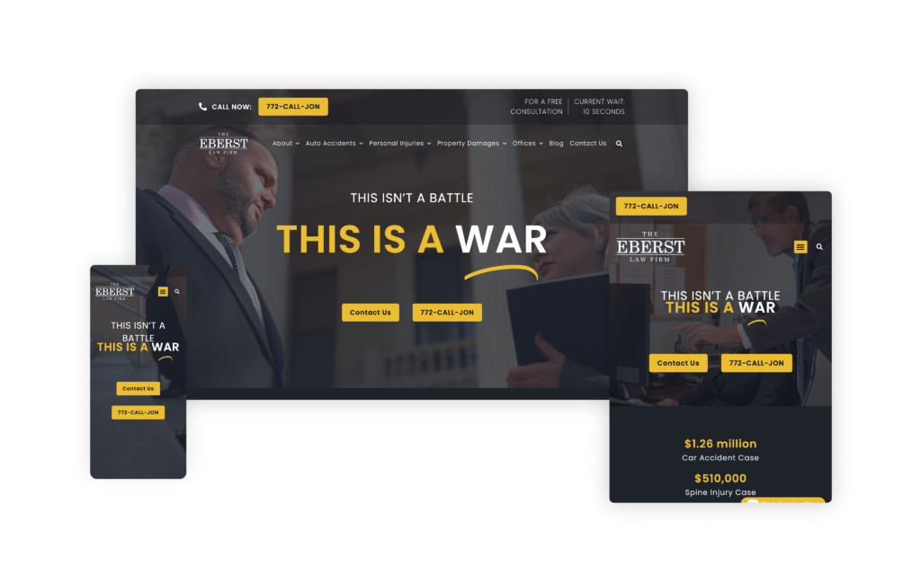 The Eberst Law Firm (eberstlaw.com) - Designed by Site Social SEO