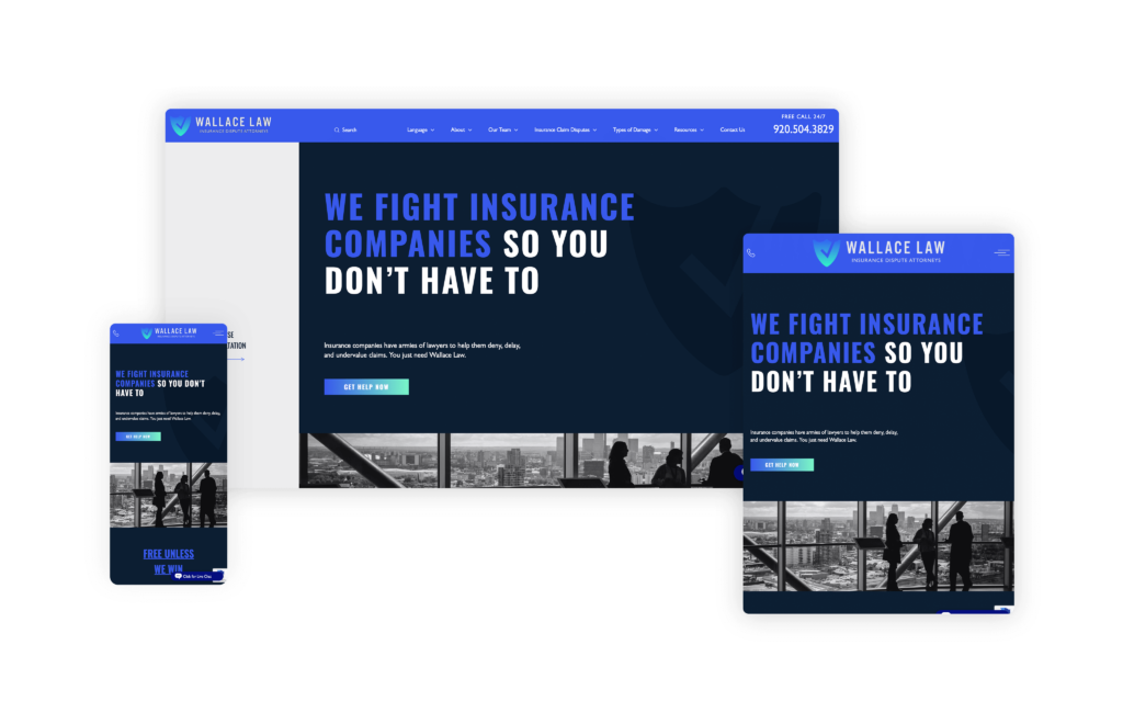 Wallace Law (wallaceinsurancelaw.com) - Designed by MeanPug