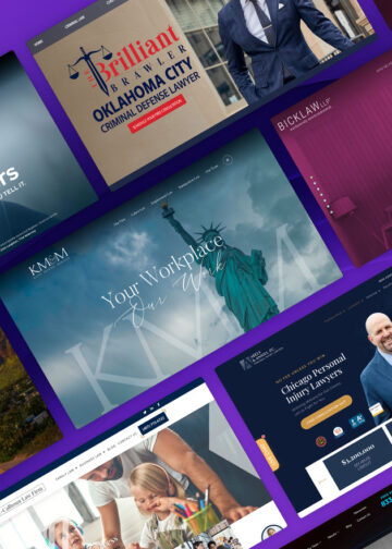 Collage of the best lawyers and law firm websites reviewed by Attorney at Law