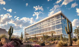 View of a hospital in Arizona that is being sued by a patient.