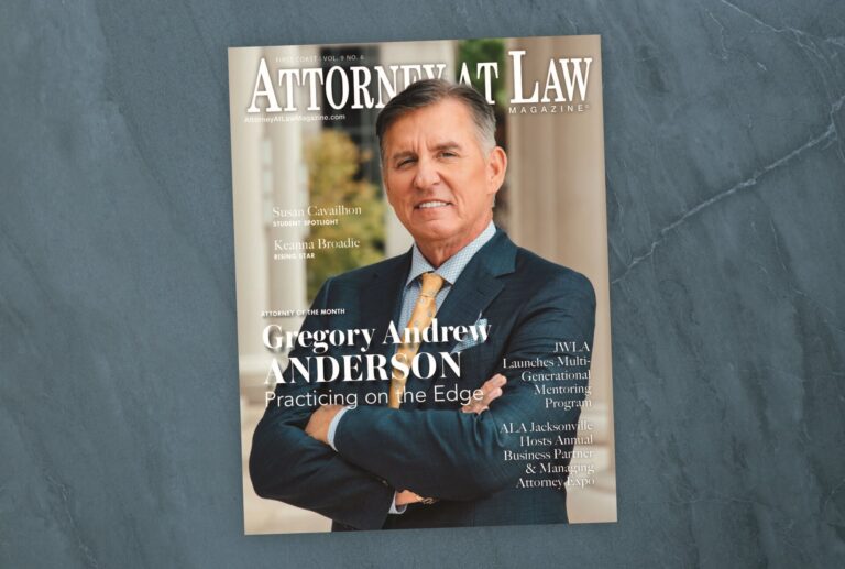 Attorney at Law Magazine First Coast Vol. 9 No. 6