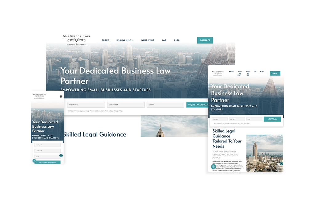 MacGregor Lyon - macgregorlyon.com - Designed by Forward Push Law Firm Marketing