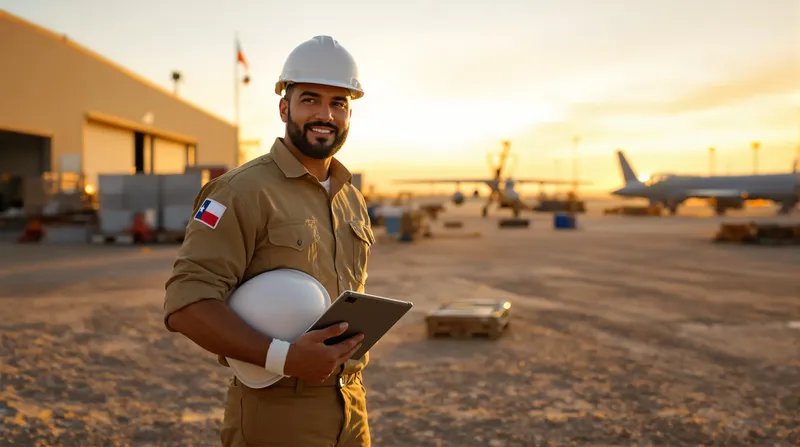 a defense contractor from Texas working overseas on a US base