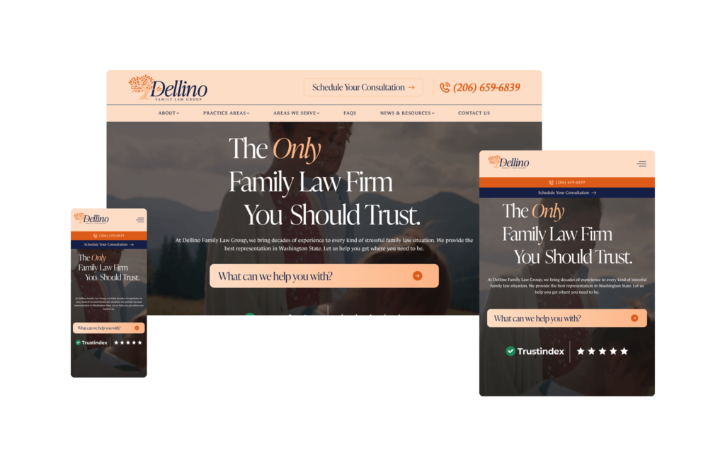 Dellino Family Law Group - dellinolaw.com - Designed by Hennessey Digital