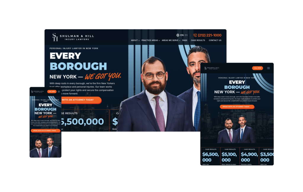 Best Law Firm Websites in 2026 (Top 73) 21 Shulman Hill shulman hill.com Designed by Hennessey Digital