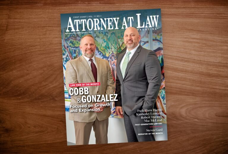 Attorney at Law Magazine First Coast Vol. 11 No. 1