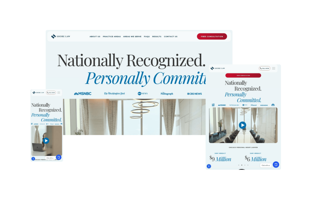 Best Law Firm Websites in 2026 (Top 73) 35 Shore Injury Law (shoreinjurylaw.com) - Designed by Hennessey Digital